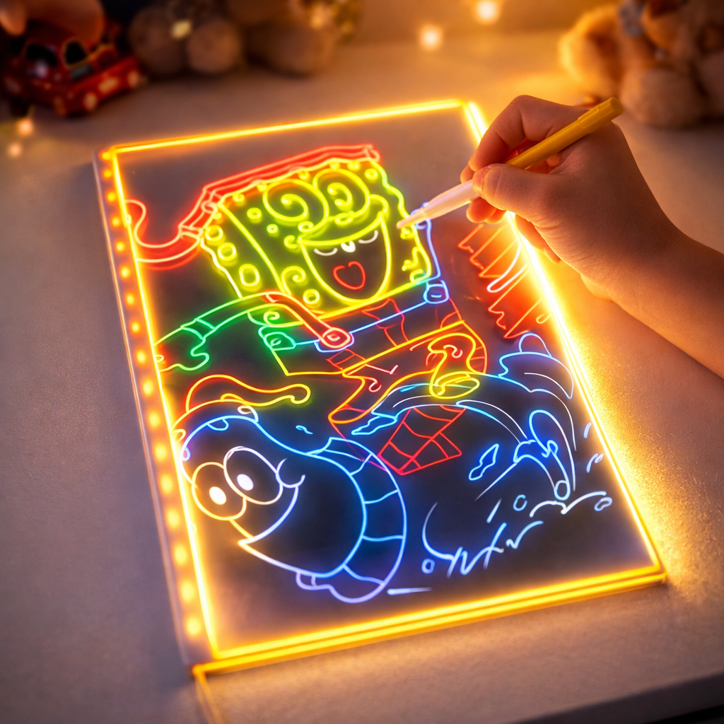 Light-Up LED Drawing Board for Kids