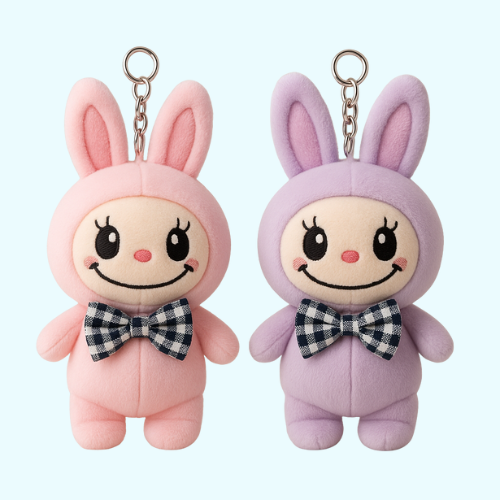 Labubu Doll Plush Keychain