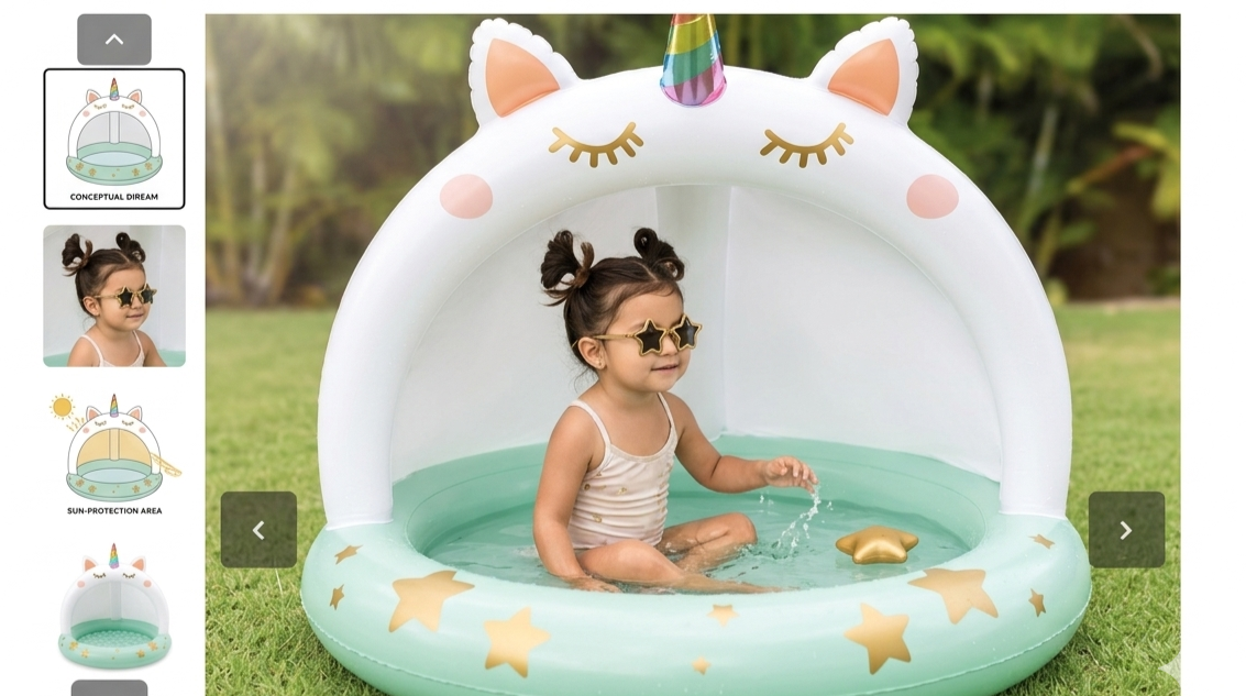 INTEX Caticorn Baby Pool ( 40" x 40" )