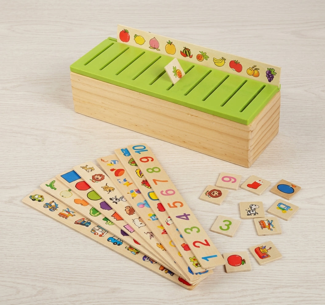 Wooden Knowledge Classification Box