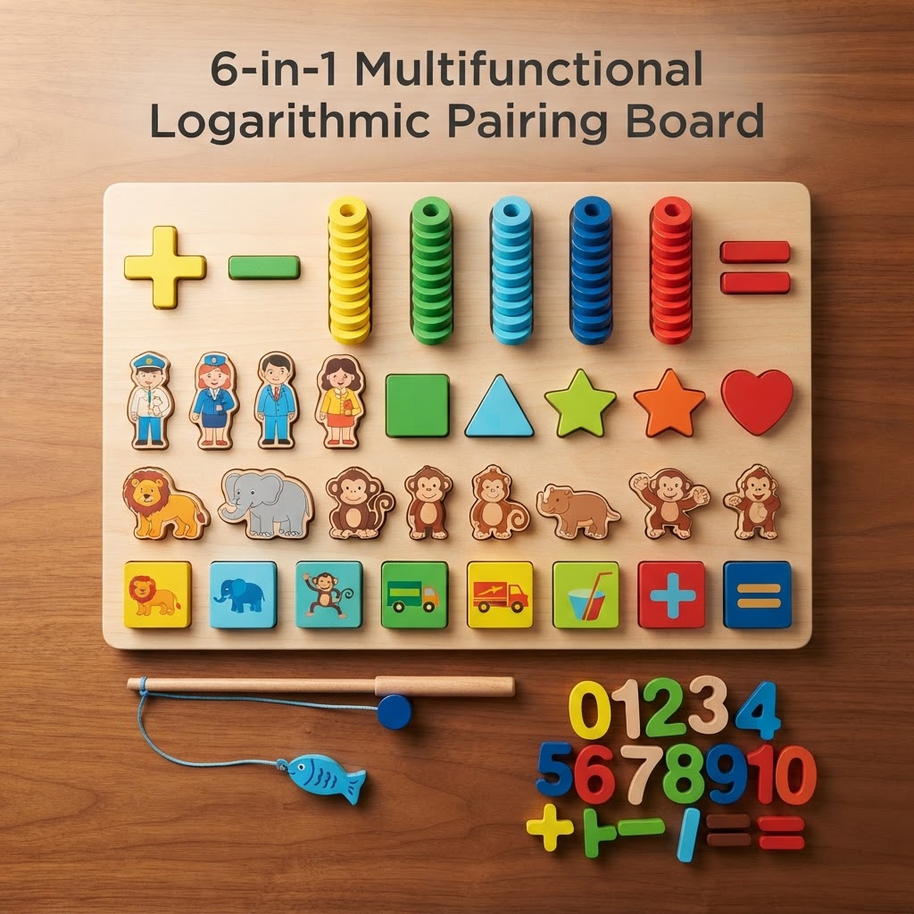 6 in 1 Multifunctional Logarithmic Pairing Board