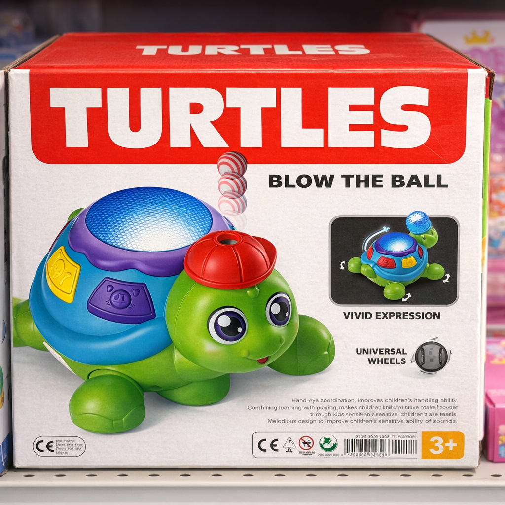 Turtle Blow Ball Toy